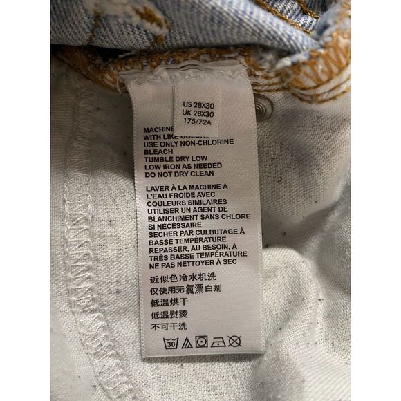 BDG Jeans Men's 28x27 Patchwork Urban Outfitters Dad Slim‎ Taper Fit Streetwear - Picture 6 of 6